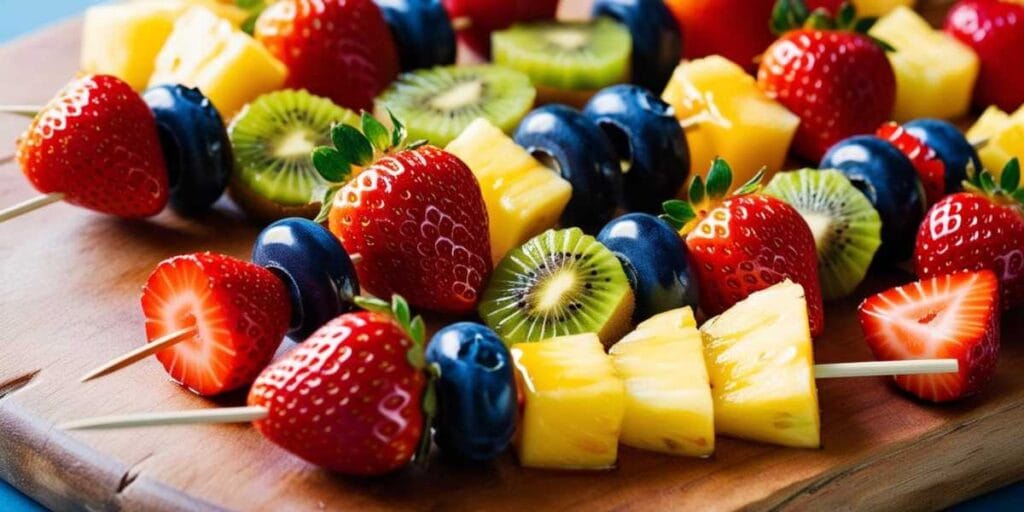 Colorful Fruit Skewers