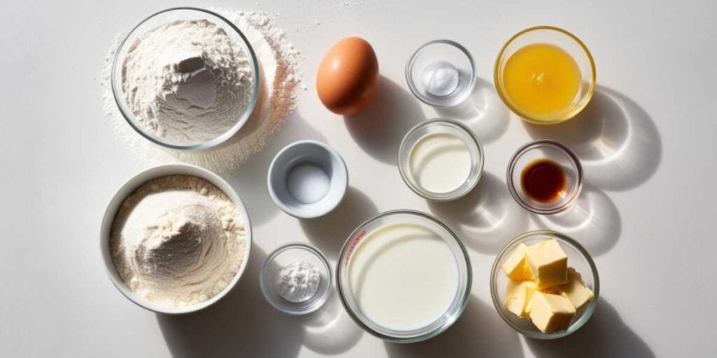 Pancakes with yogurt and honey